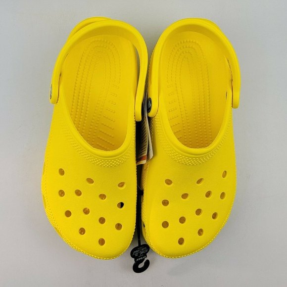 Crocs Classic Clog Slip On Waterproof Sandals Yellow 10001-7C1 Mens Sz 4 main image 8
